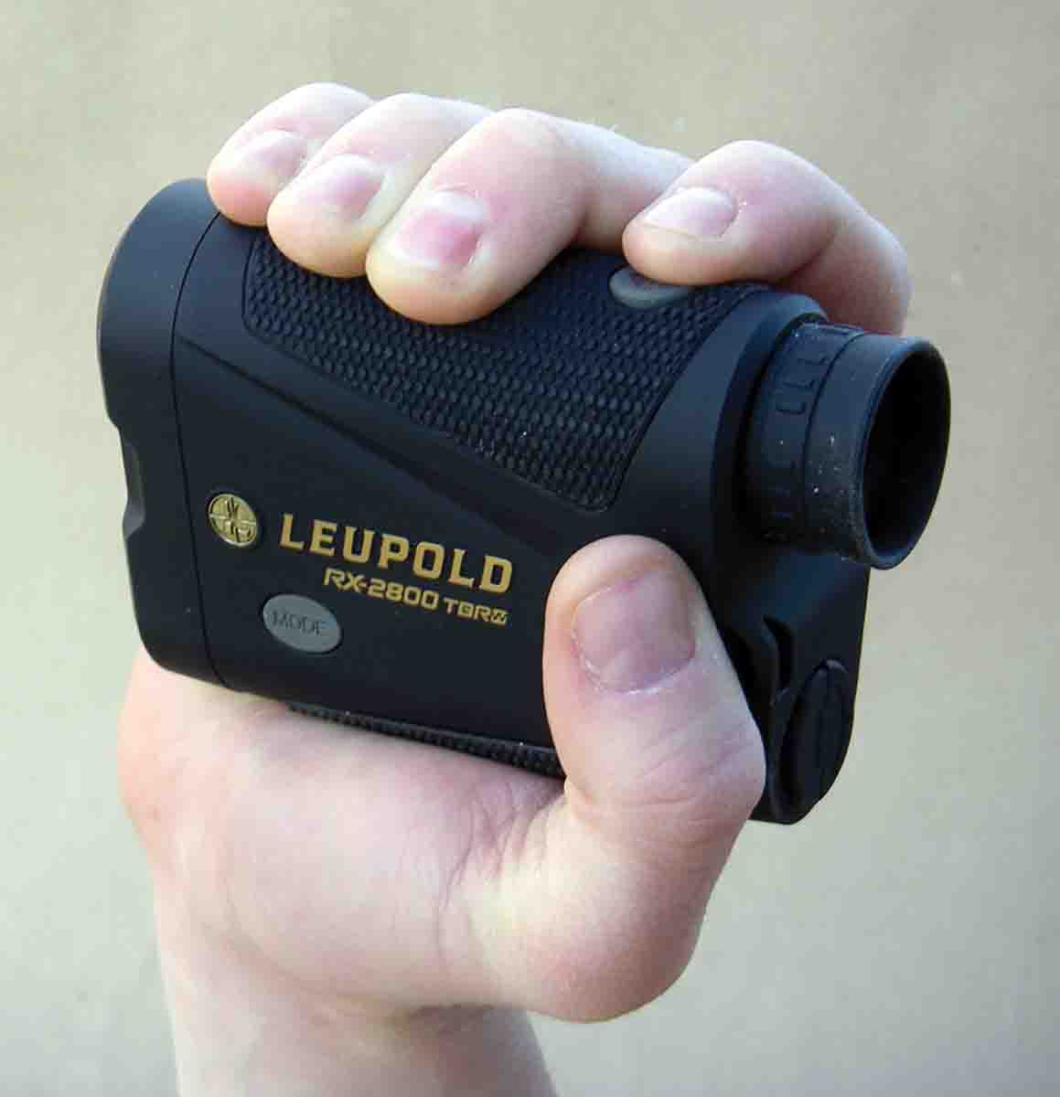 The Leupold RX-2800 TBR/W digital rangefinder is lightweight and compact, and it has provided Brian with reliable readings at distances beyond 2,500 yards.